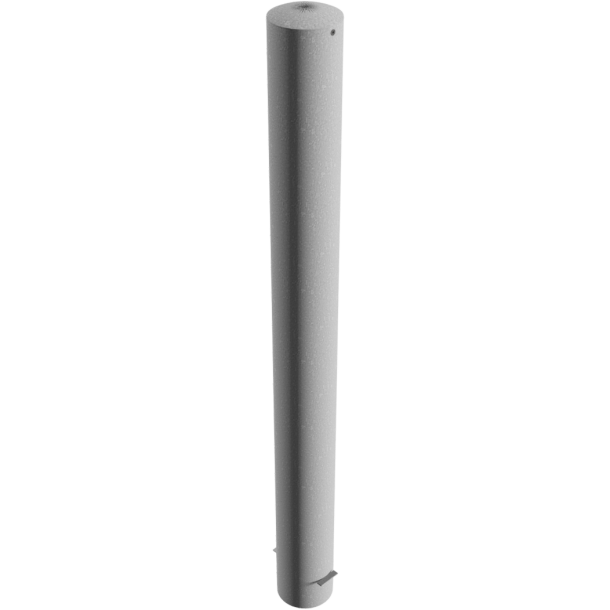 Barrier bollard | Steel tube  193 x 3.6 mm | stationary | for setting in concrete | hot-dip galvanized | total length: 2000 mm | with steel cap for bolting